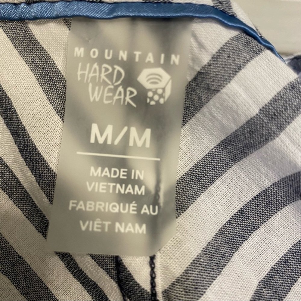 Mountain Hardware Striped Button Down Drawstring … - image 3